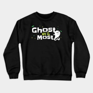 “Ghost With The Most” Playful Dancing Ghost Crewneck Sweatshirt